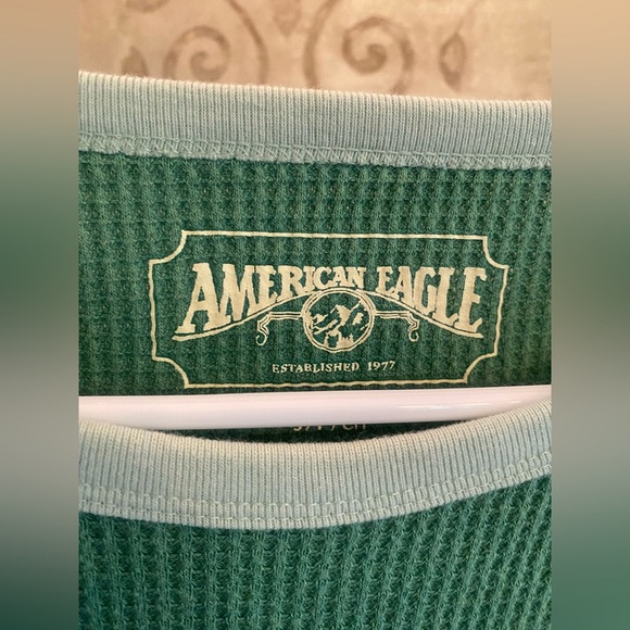 American Eagle Outfitters Mint Green Ribbed Top - Picture 2 of 5